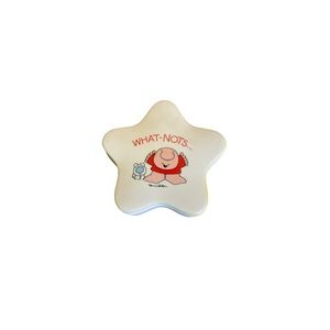 Vintage Ziggy “WHAT-NOTS” Star Shaped Ceramic Dish with Lid from Korea